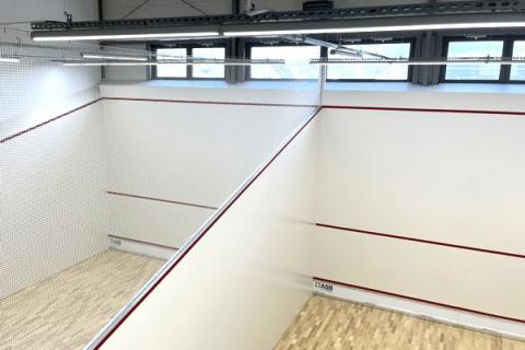 Budowa kortu squash Lębork ASB